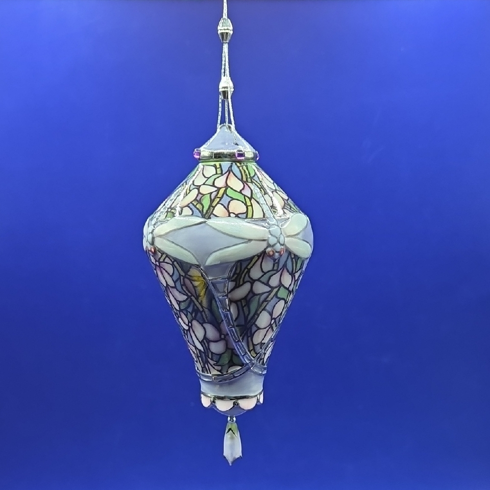 Bradford Exchange The Era Of Louis Tiffany Heirloom Porcelain Dragonfly Ornament